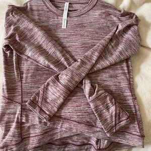 Lululemon Athletica maroon pull over long sleeve